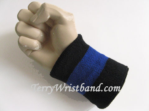 2color Striped terry wristband