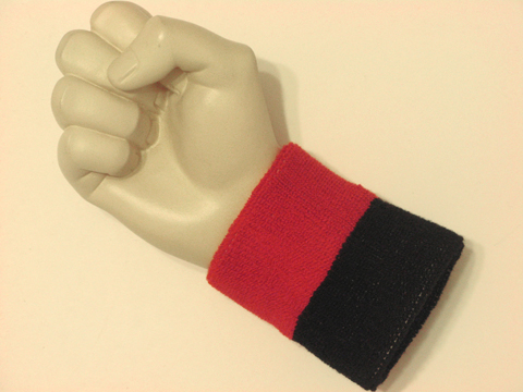 Red and black 2color wristband sweatband - Click Image to Close